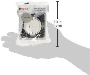 Legrand LEG99505 Celiane2-Control Schaltersteckdose 2-fach weiss Weiss Doppelbett, Weiss Doppelbett