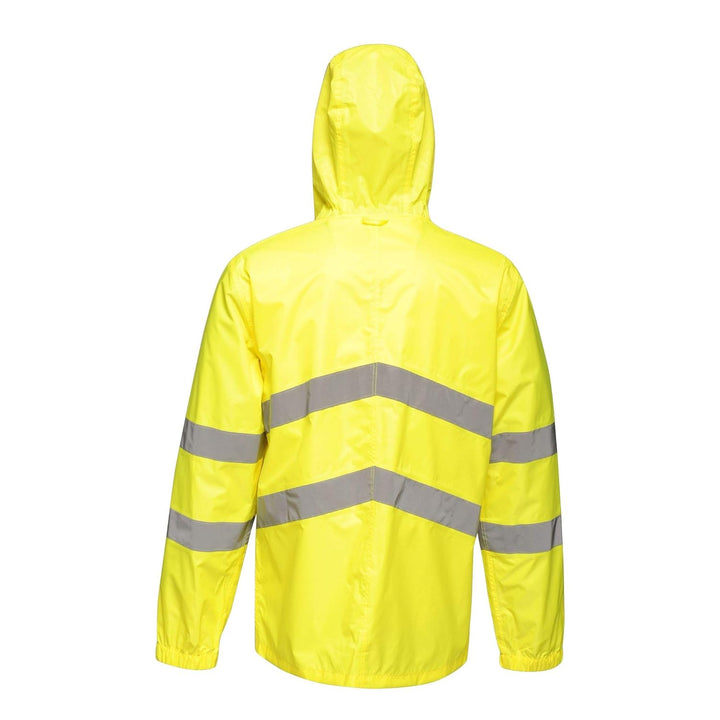 Regatta TRW497 20090 professionelle Warnschutzjacke, wasserfest und winddicht, verstaubar, Gelb, Grö