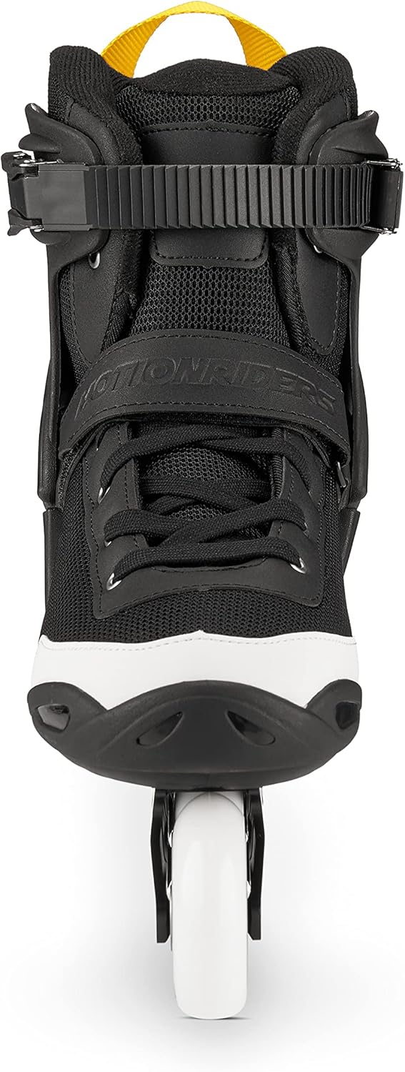 MOTIONRIDERS Herren Damen Fitness Inline Skates XION 80, black/white, Original AirBoot Konzept, Ultr