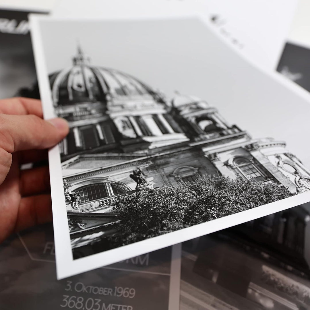 Berlin Poster - Wohnzimmer Bilder Set für Berliner - Geschenk Idee zum Einzug/Umzug - Hauptstadt - o