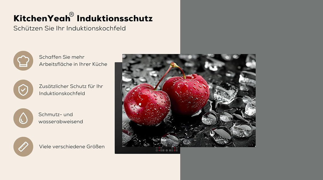 KitchenYeah© Herdabdeckplatte 75x52 cm Einteilig Herdabdeckung Abdeckplatte für Ceranfeld Abdeckung