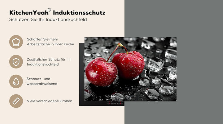 KitchenYeah© Herdabdeckplatte 75x52 cm Einteilig Herdabdeckung Abdeckplatte für Ceranfeld Abdeckung