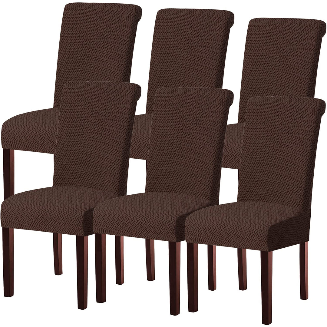 KELUINA Moderne Stuhlhussen 1er/2er/4er/6er Set, Stretch Stulhhussen Schwingstuhl Elastisch Abnehmba