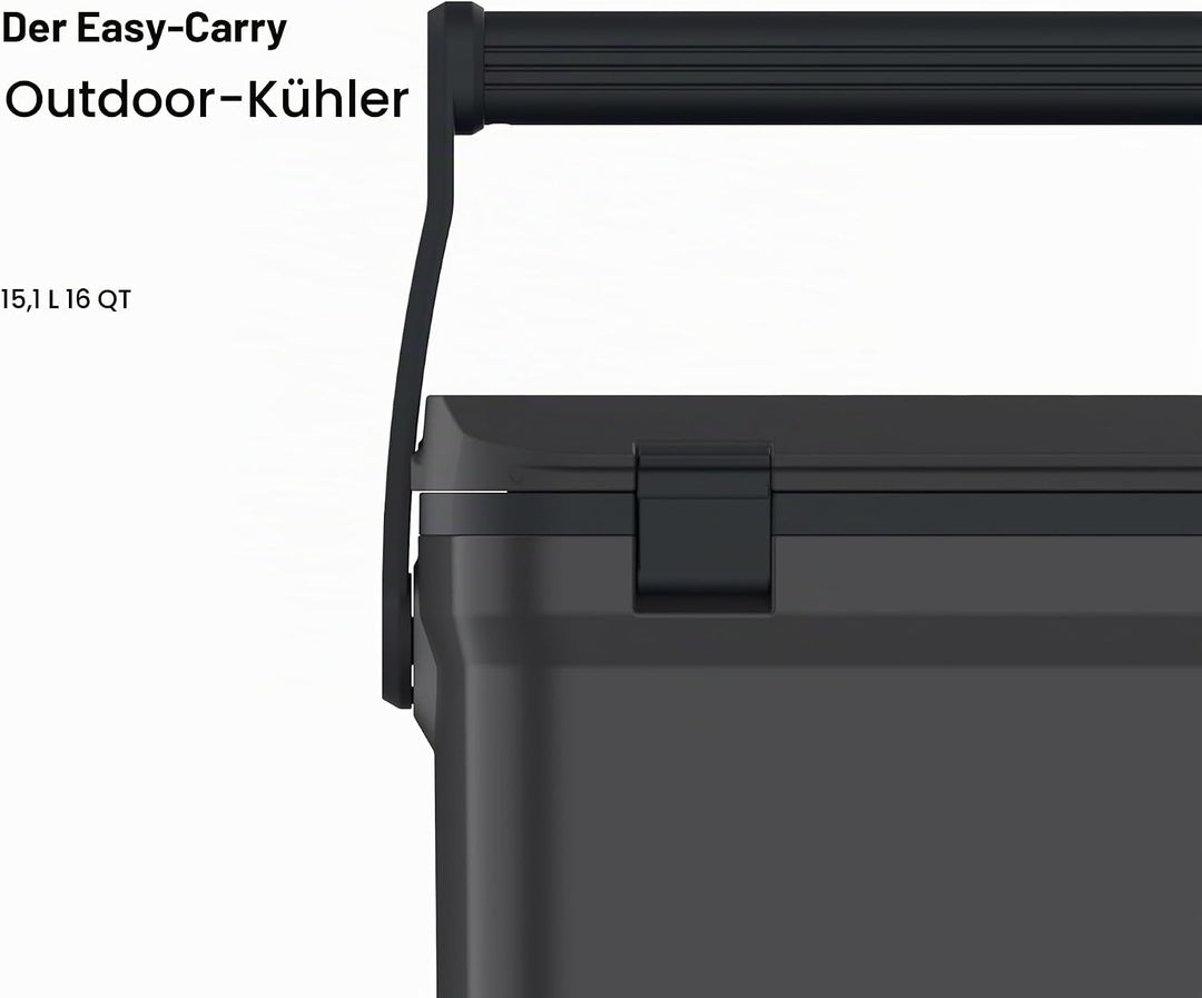 Stanley 1913 Adventure Outdoor Cooler 15.1L - Black - Doppelwandige Schaumisolierung - BPA-frei - Kü