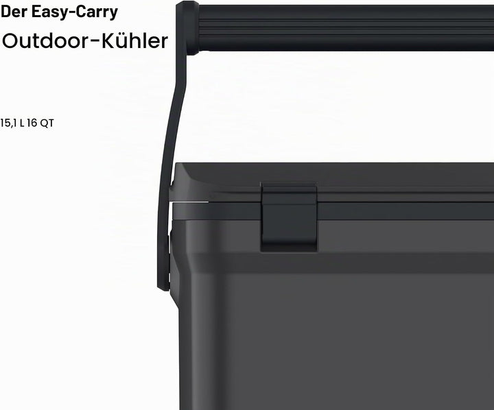 Stanley 1913 Adventure Outdoor Cooler 15.1L - Black - Doppelwandige Schaumisolierung - BPA-frei - Kü