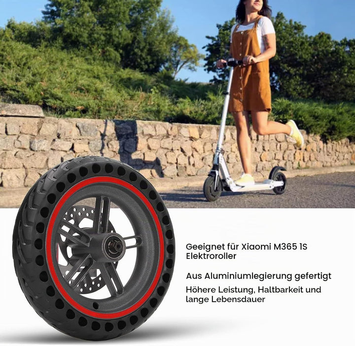 BuyWeek Elektroroller Hinterrad Reifen für Xiaomi M365 1S, E-Scooter Rad Reifen 110 mm Scheibenbrems