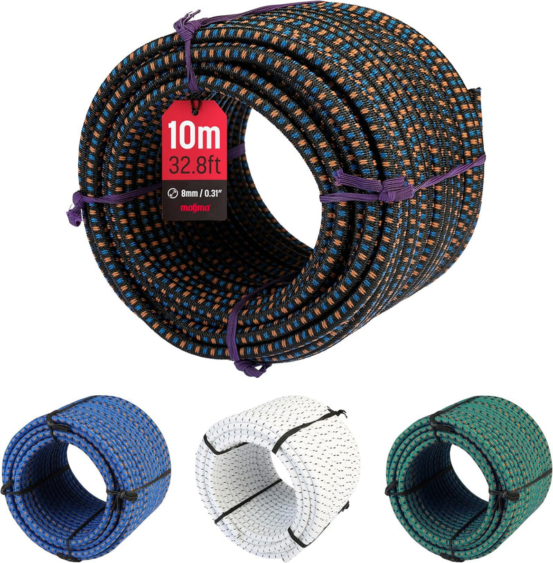 MAGMA Elastisches Seil Bungee-Seil für Schwimmbadabdeckungen 8mm, 50m. Gummiseil für Schwimmbad, Ang