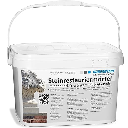Ruberstein Steinrestauriermörtel/Reparaturmörtel/Mörtel für Sandstein 10 kg im Eimer (Cottaer Sandst