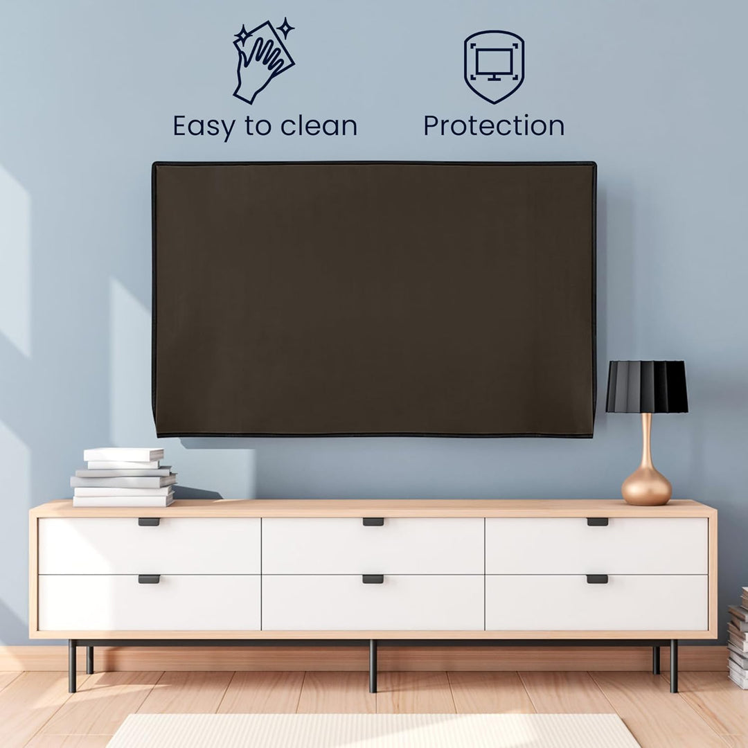 kwmobile 85" TV Abdeckung Indoor - Fernseher Hülle Bildschirmschutz Abdeckung - TV Bildschirm Staubs