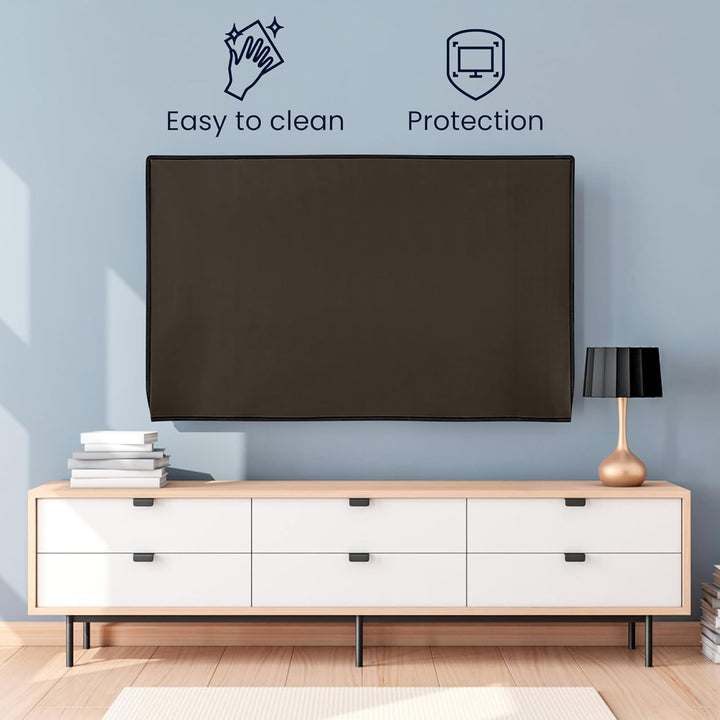 kwmobile 85" TV Abdeckung Indoor - Fernseher Hülle Bildschirmschutz Abdeckung - TV Bildschirm Staubs