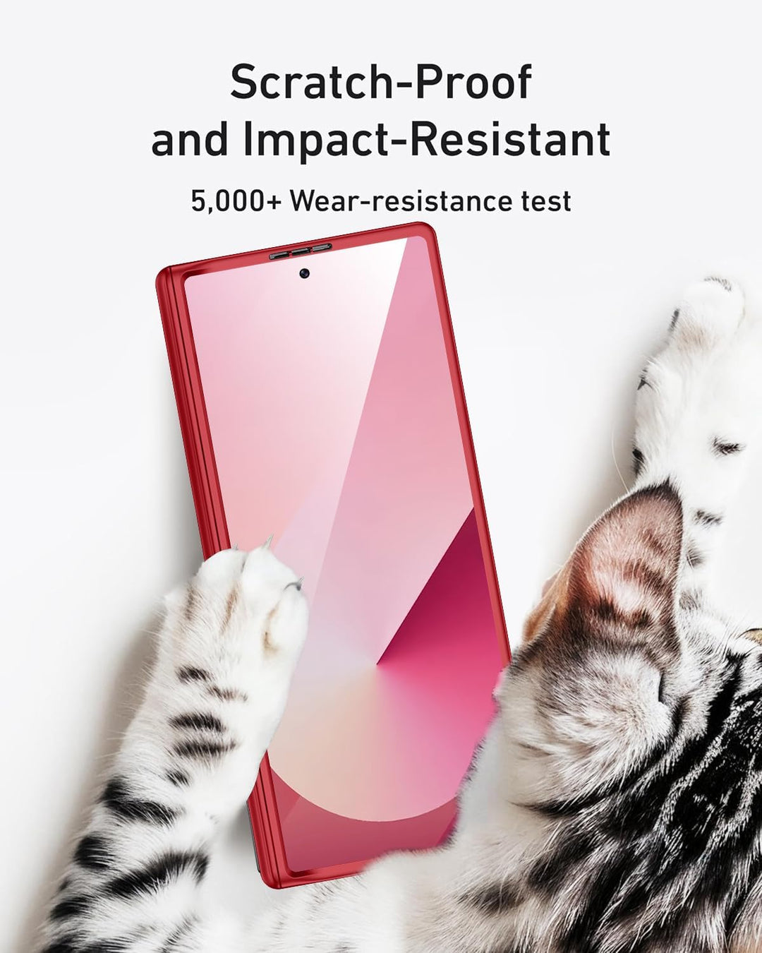 Miimall Kompatibel mit Samsung Galaxy Z Fold 6 Hülle mit Anti-SPY Displayschutz, [Kameraschutz+Schar