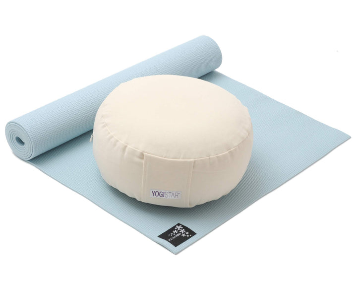Yoga-Set Starter Edition - Meditation (yogamatte + Kissen) hellblau, hellblau