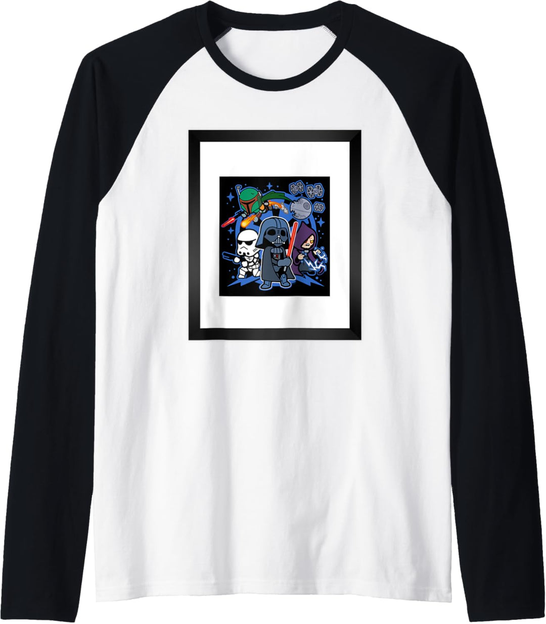 Star Wars Vader Kawaii Chibi Team Empire Raglan