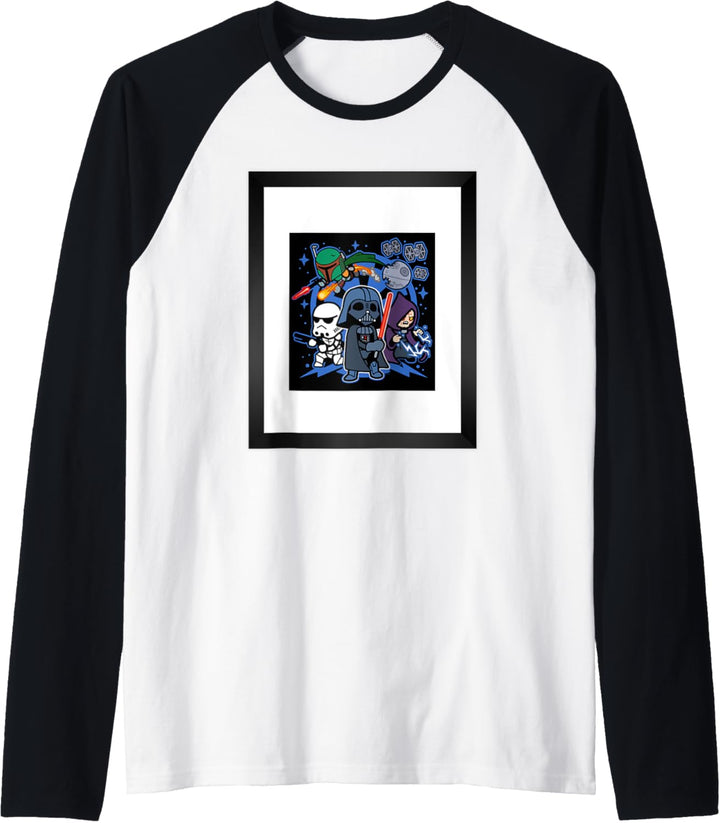 Star Wars Vader Kawaii Chibi Team Empire Raglan
