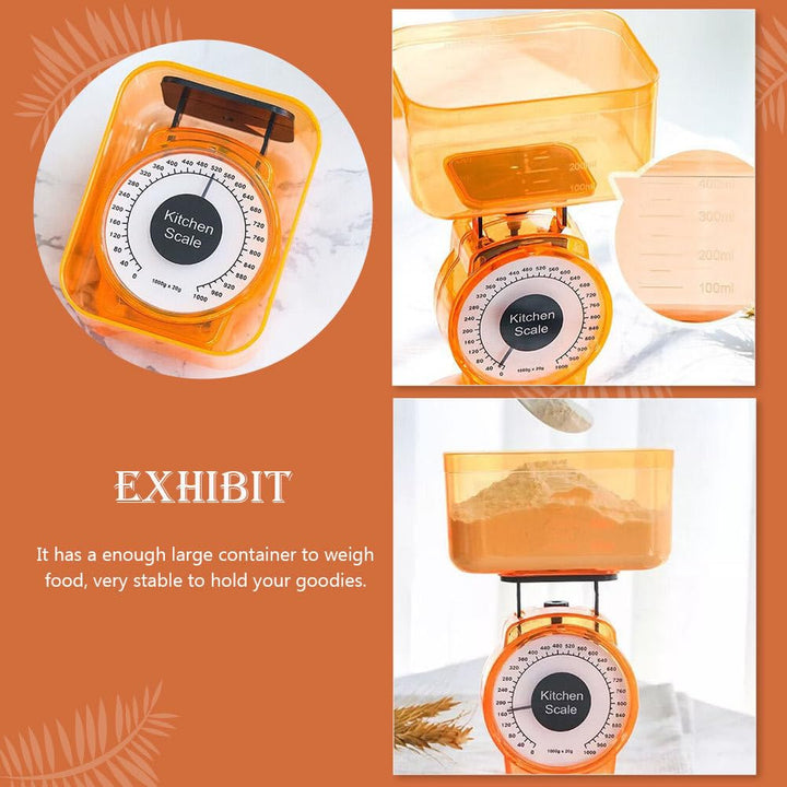 HEMOTON Küchenwaage Mechanical Kitchen Scale Kochen Kochwaage Gramm Waage Lebensmittelwaage Aus Kuns