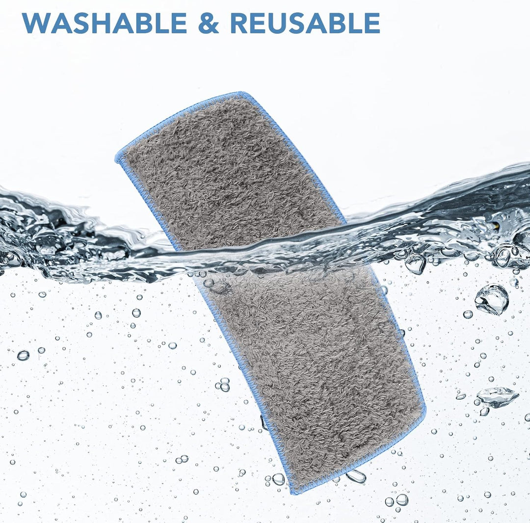 Sgizoku Waschbare Wischtücher für iRobot Braava M6 Serie,8 Wiederverwendbare Mop-Pads für iRobot Bra