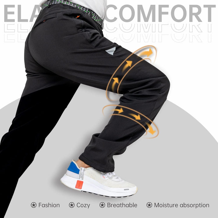 Winter Outdoorhose Herren Winddichte mit Fleece Gefütterte Schnee Ski Softshell Hose Warme Hose zum