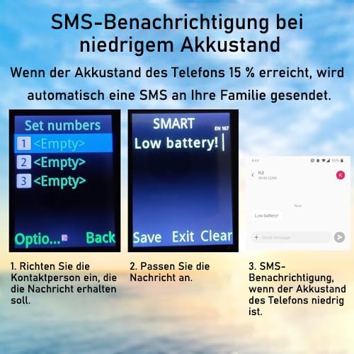 VOCA 4G-Telefon mit grossen Tasten für Senioren | Entsperrtes 4G LTE | Verstärkte Lautstärke | SOS-T