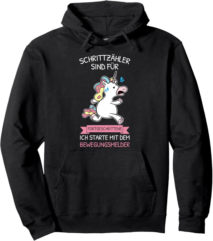 Joggen Schrittzähler Sind Für Fortgeschrittene Einhorn Pullover Hoodie