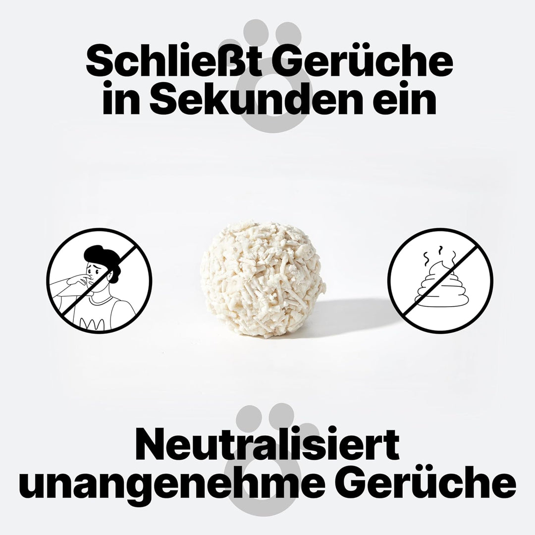 Tofu Katzenstreu - Klumpend, Pflanzlich aus Erbsenhülsen, Biologisch Abbaubar, 99% Staubfrei, Optima