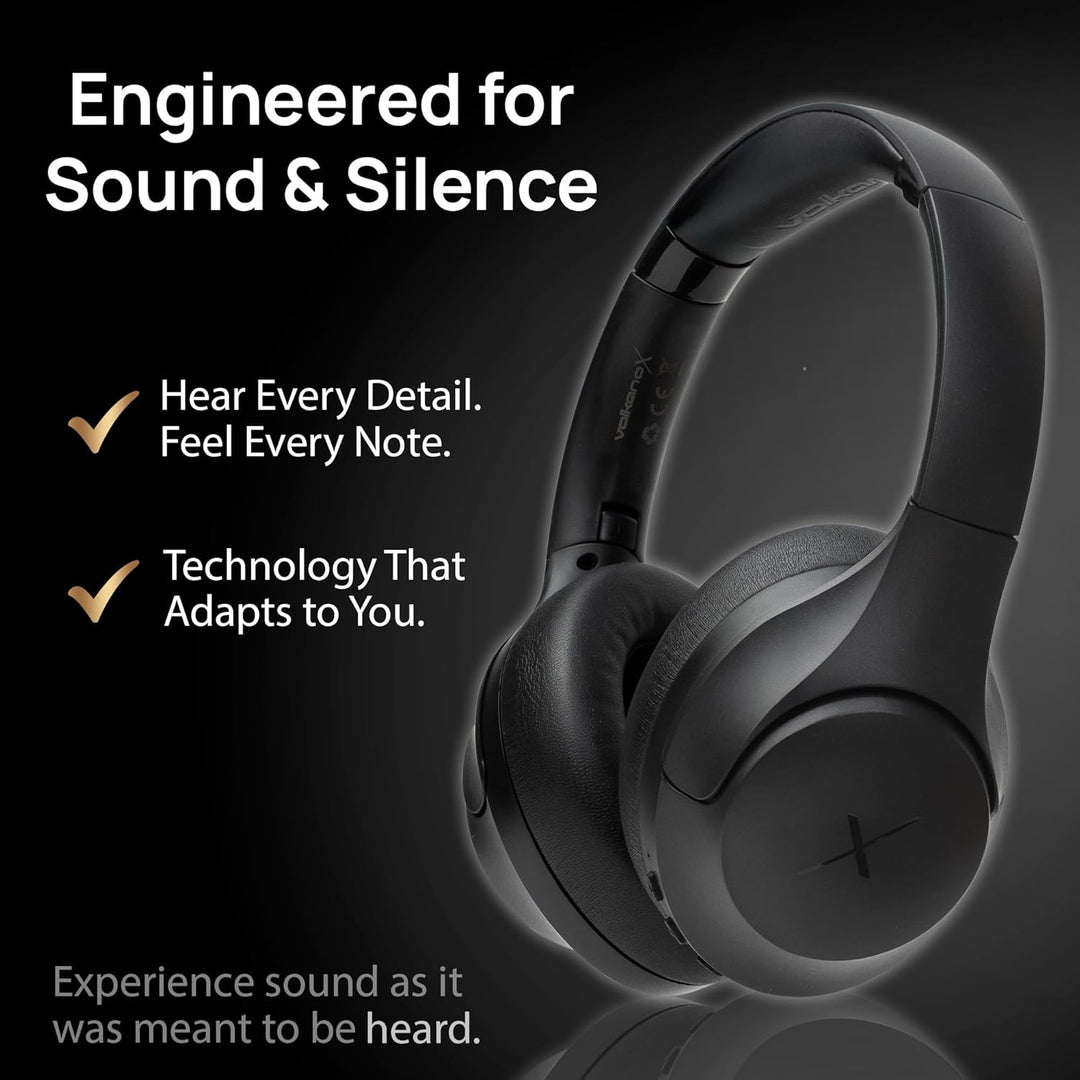 VolkanoX VXH200 Over-Ear Kopfhörer Kabellos Bluetooth 5.3 mit Active Noise Cancelling (ANC) – 60 Std
