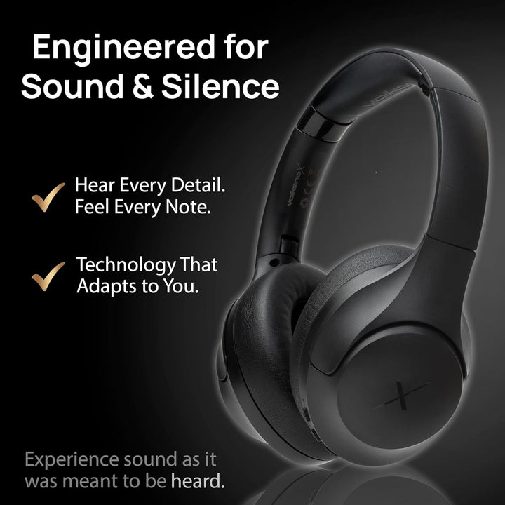 VolkanoX VXH200 Over-Ear Kopfhörer Kabellos Bluetooth 5.3 mit Active Noise Cancelling (ANC) – 60 Std