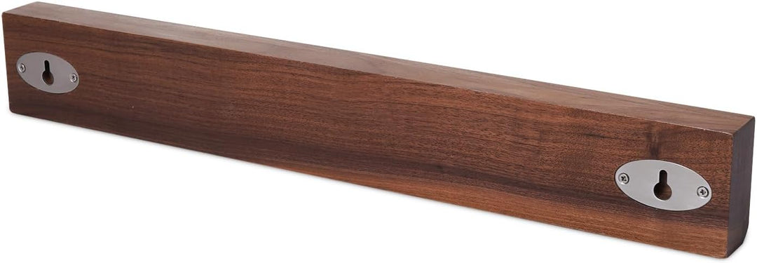 zayiko Magnetleiste Messer aus Nussbaumholz, 50cm x 7cm, XL Messerhalter magnetisch für bis zu 10 Me
