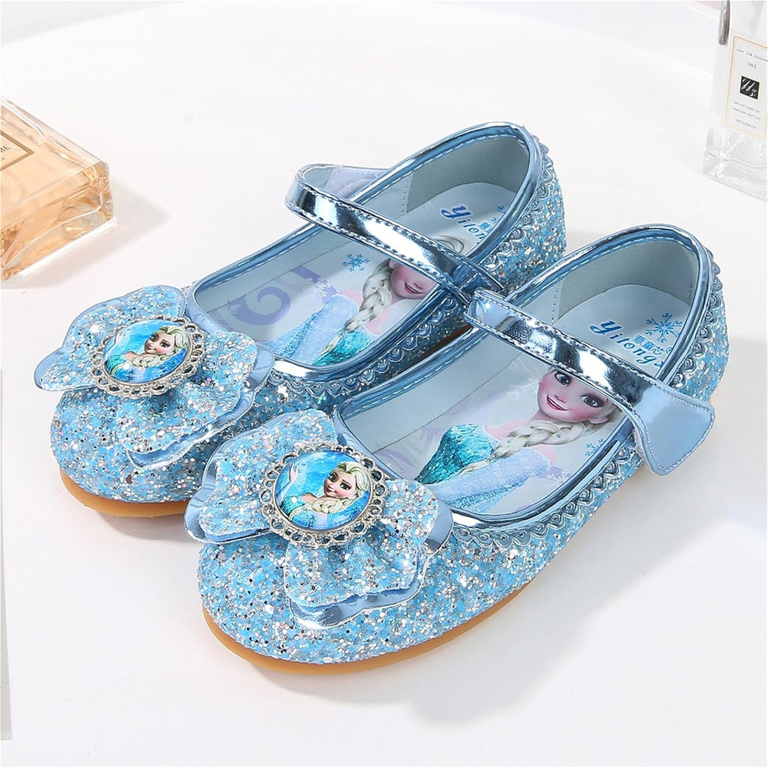 FStory&Winyee Mädchen Prinzessin Schuhe Kinder ELSA Sandalen Partei Glitzer Kristall Schuhe Mädchen
