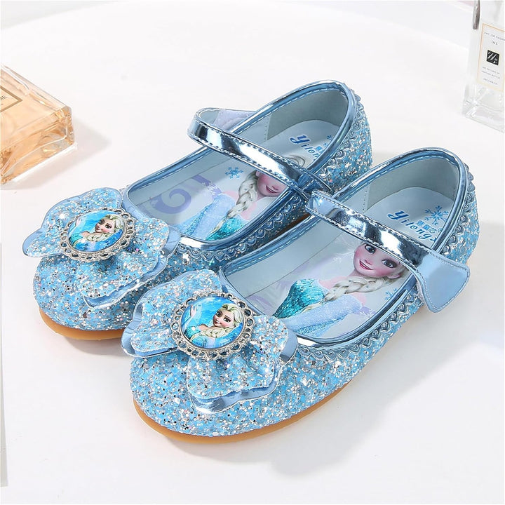 FStory&Winyee Mädchen Prinzessin Schuhe Kinder ELSA Sandalen Partei Glitzer Kristall Schuhe Mädchen