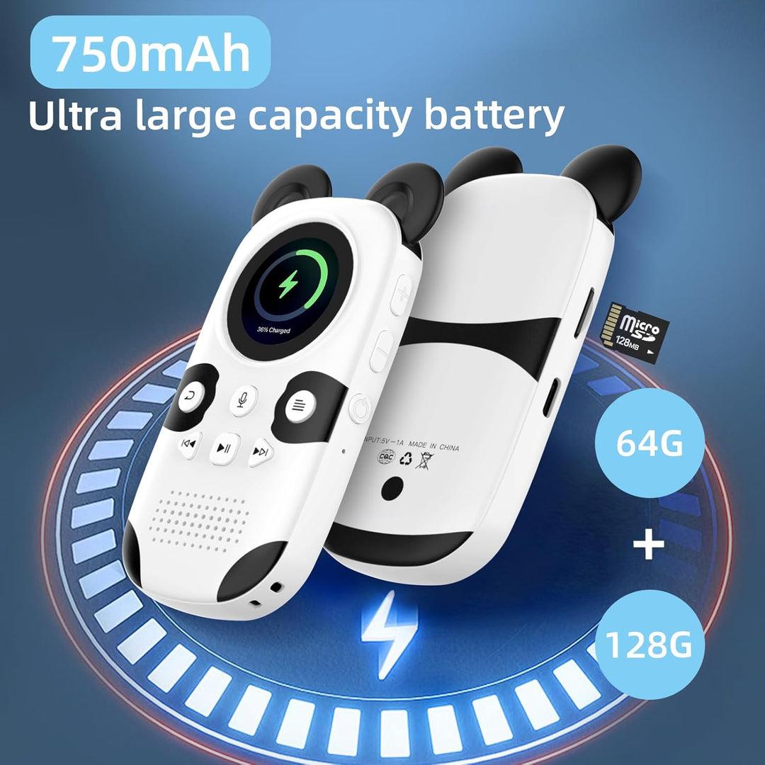 64GB MP3 Player Kinder Bluetooth 5.3, integrierte 18-Schlafmusik, Lautsprecher, One-Touch-Aufnahme,