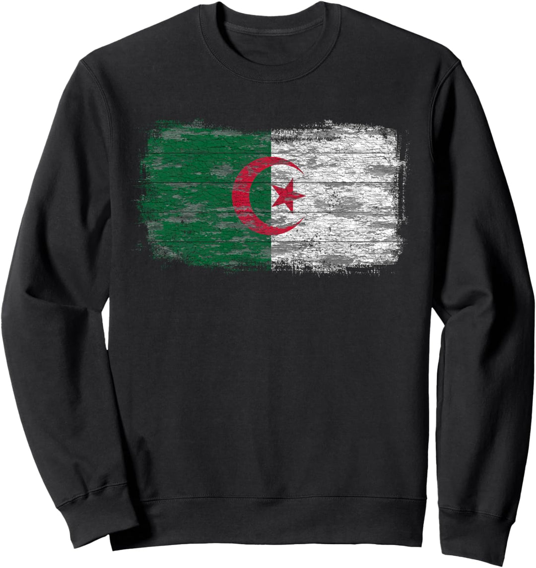 Algerische rustikale Nationalflagge Sweatshirt
