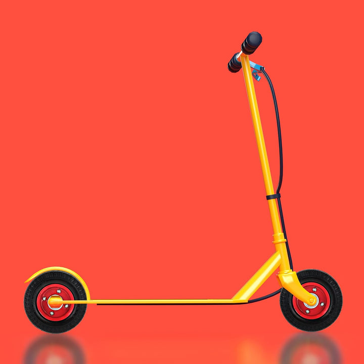 Relaxdays Rad für Roller, E-Scooter, 6x2", 2er Set, Vollgummi, Stahlfelge, Ersatzrad, pannensicher,