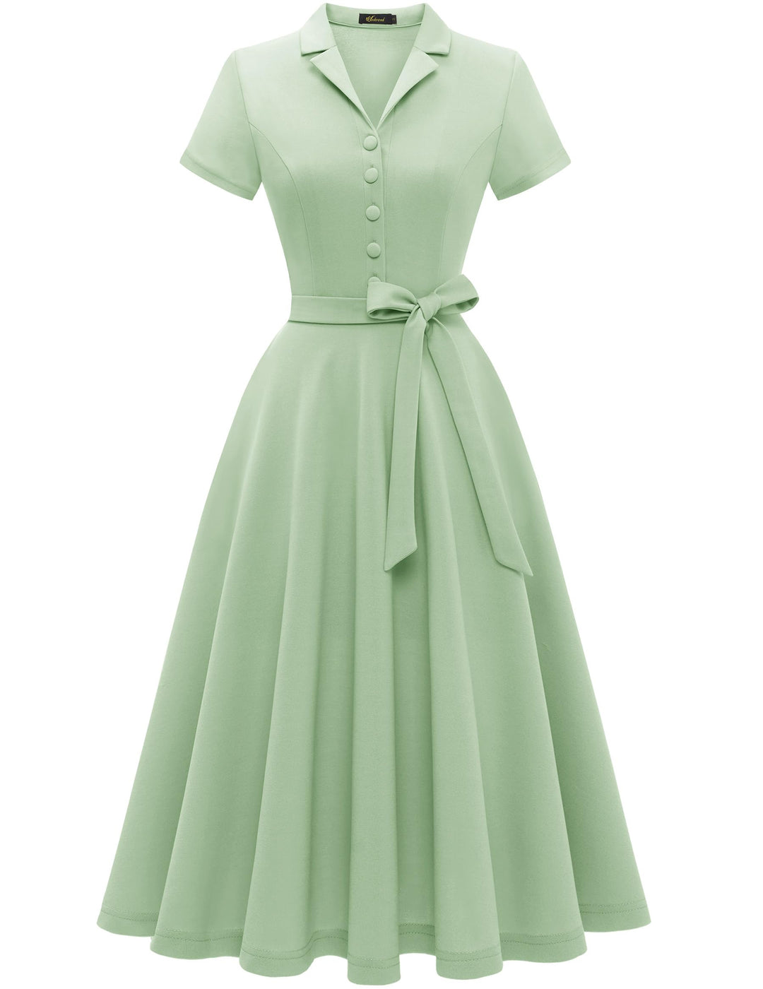 Wedtrend Vintage Cocktailkleid Damen A Linie Midilang V-Ausschnitt Abendkleid Elegant Freizeitkleide