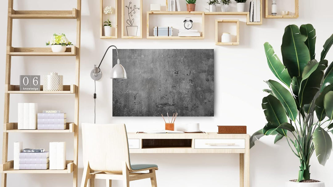 ALLboards Metallische Magnettafel BETONMAUER ZEMENTMAUER ZEMENT 90x60cm MetalBoards Memoboard für je