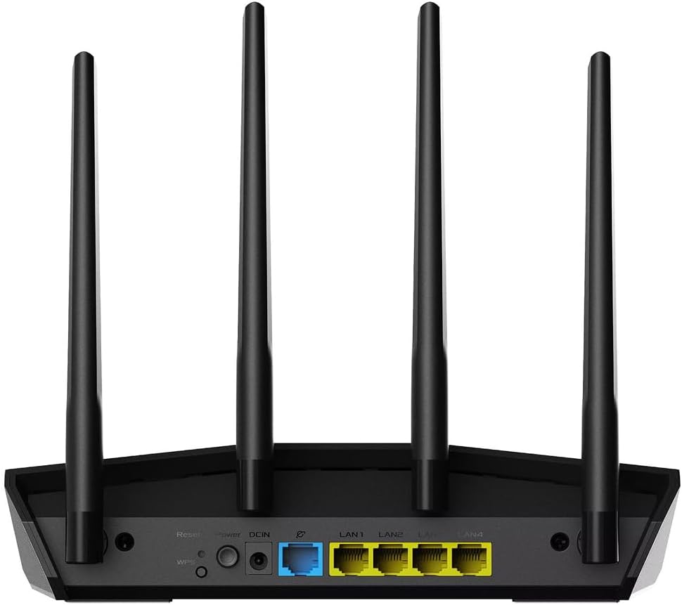 ASUS RT-AX57 AX3000 AiMesh Dual Band WLAN Router (WiFi 6, 1024-QAM, AiProtection, MU-MIMO, OFDMA, Ap