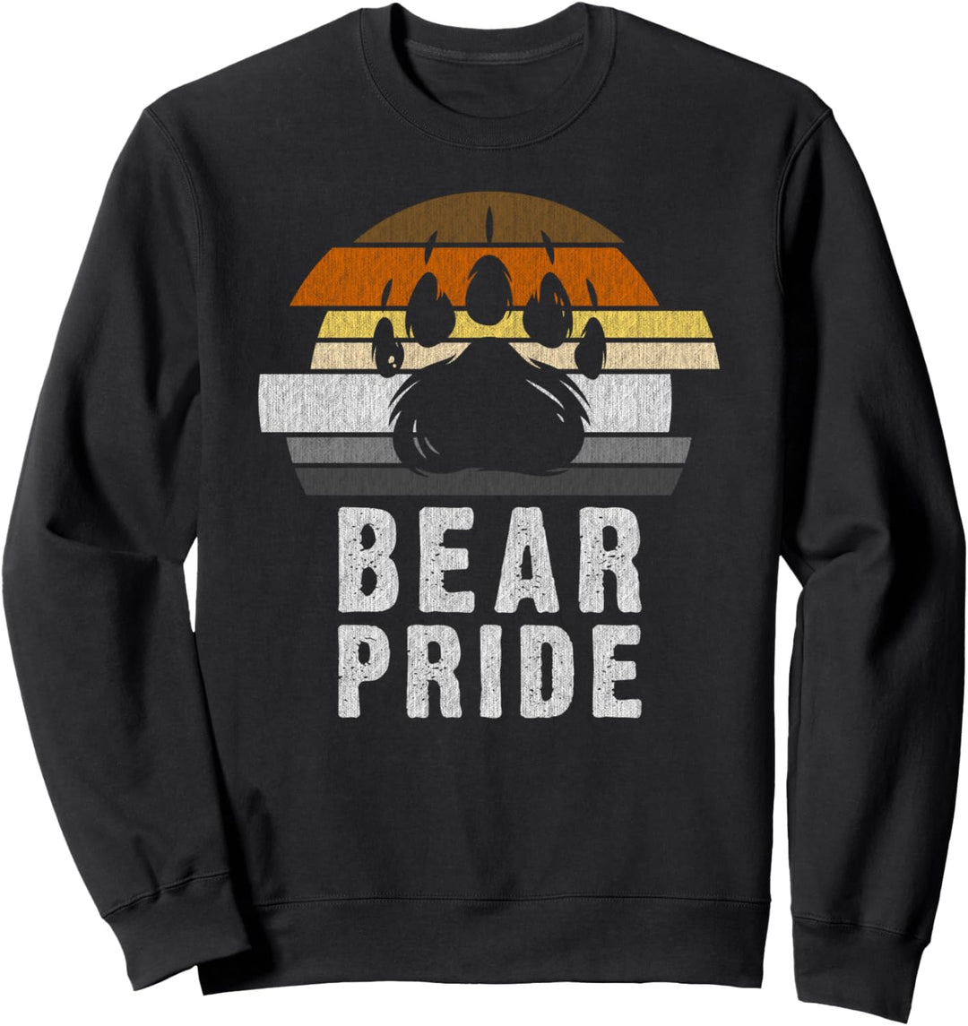 Bear Paw, Bear Flag, Gay Bear Pride, Bear Community Sweatshirt