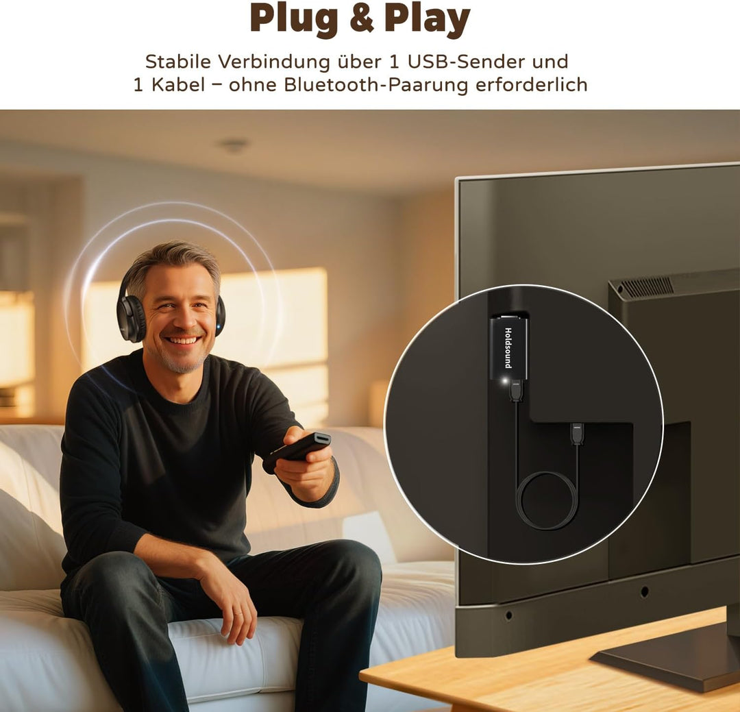 Holdsound Wireless tv Headphones