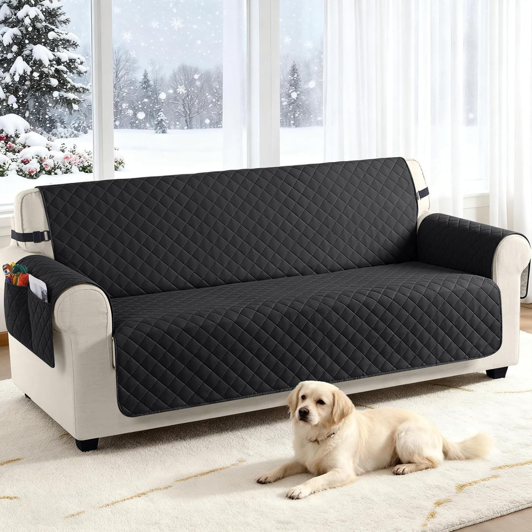 TAOCOCO Sofa Überzug, Sofabezug Wasserdicht Mit Gummiband，Wohnzimmer Anti-Rutsch Gepolsterter Sofasc