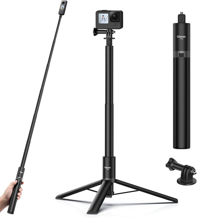 ULANZI 150cm Selfie Stick Stativ für Insta360 GO 3/X3/ONE RS/ONE X2/ONE X/GO 2/ONE R/ONE, TT52 Einbe