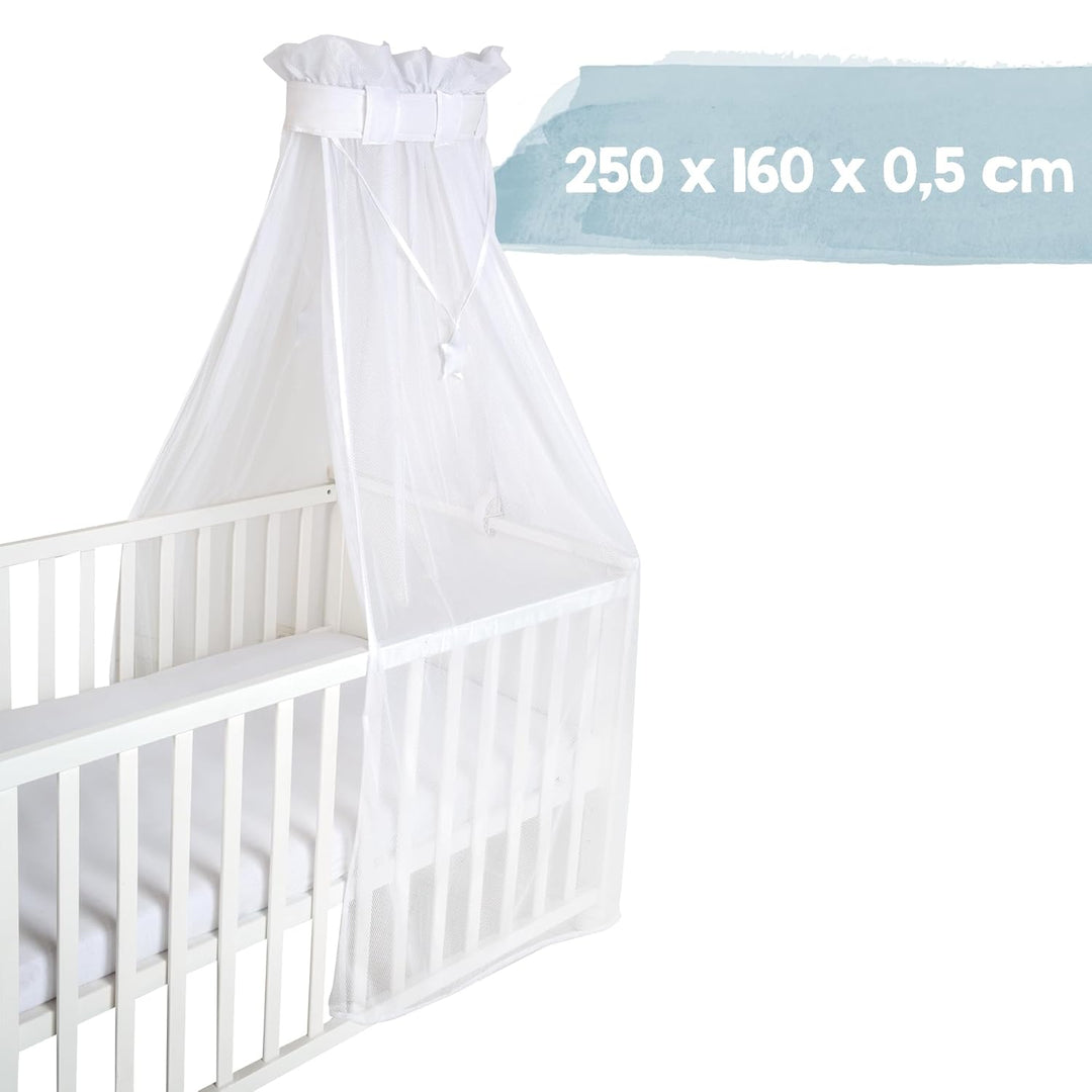 roba safe asleep Babybett Himmel Air , Betthimmel, weiss, Mesh-Himmel für Babybett Weiss / Mesh, Wei