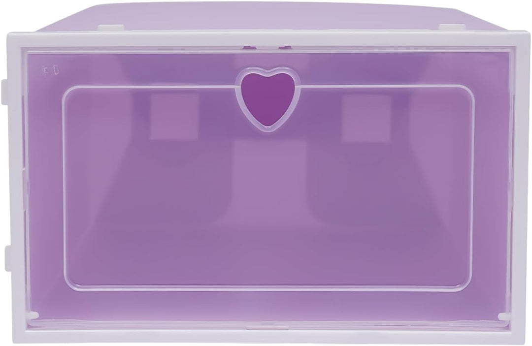 Schuhboxen Stapelbar,Klappbar Transparent,20er Set | Klappbares Design Mit Klarsichtklappe,Platzspar