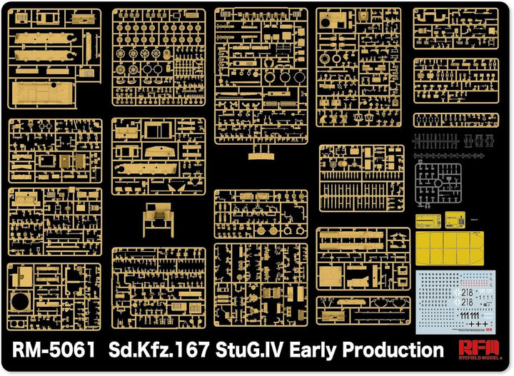 RYE FIELD MODEL 5061 Sd.Kfz.167 StuG.IV Early Production -full interior Massstab 1:35 - Modellbau