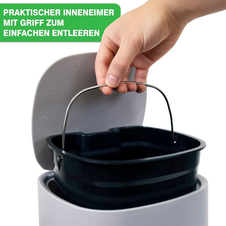 YourCasa Mülleimer Bad [5L] - Elegantes Design - Badeimer - Kosmetikeimer Badezimmer Klein - Badmüll