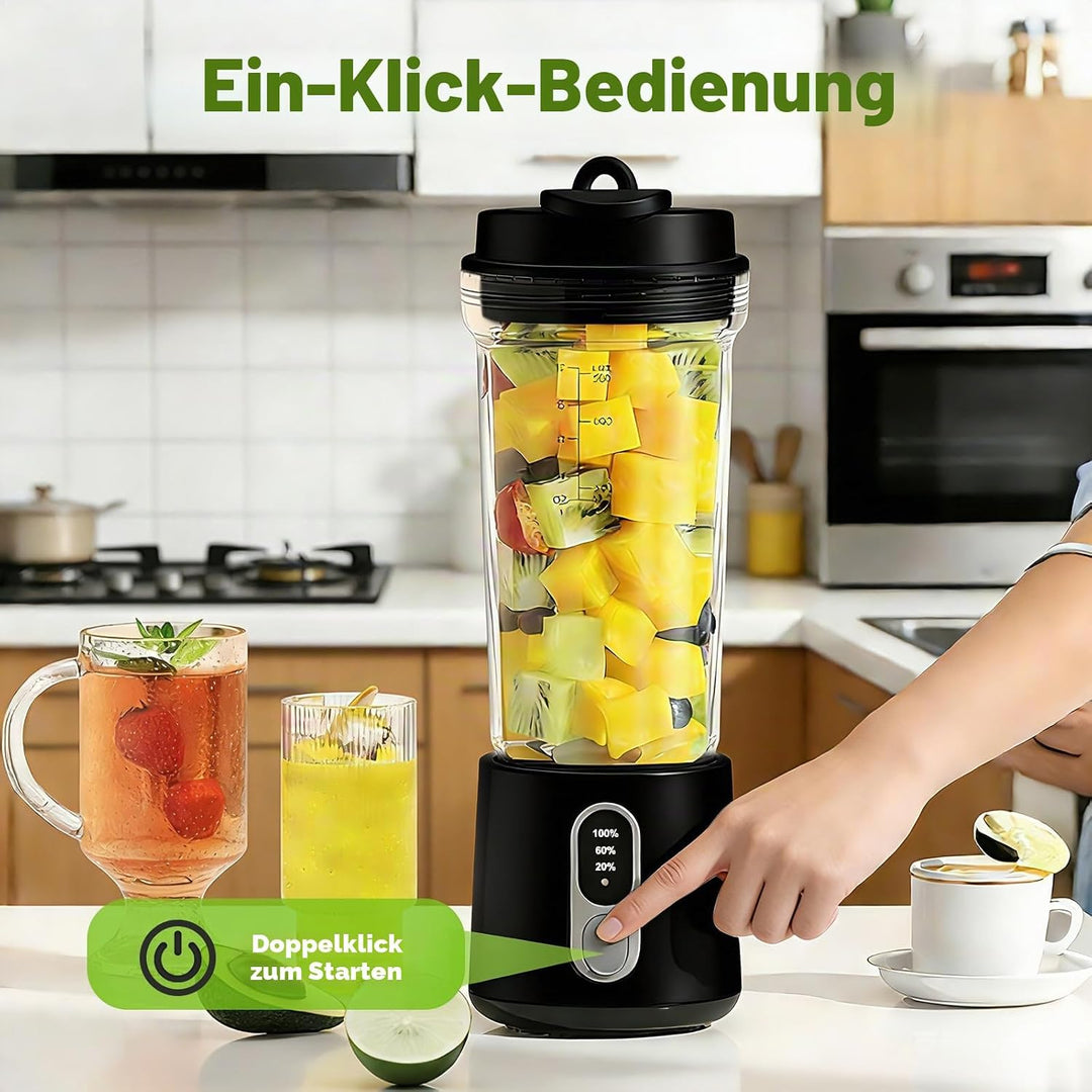 Tragbarer Mixer Standmixer Smoothie Maker : 500ml Mini Blender, Mini Mixer Smoothie Maker to go, 300