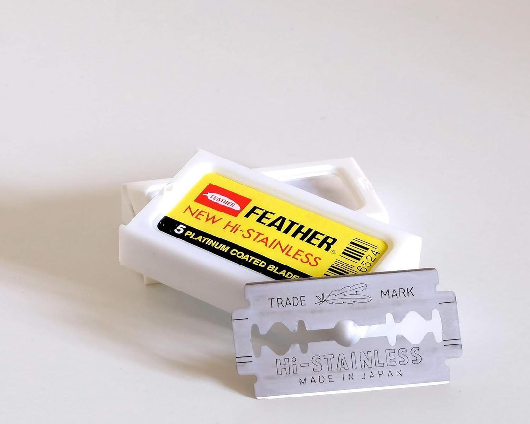Feather - 100 Rasierklingen mit doppeltem Strang