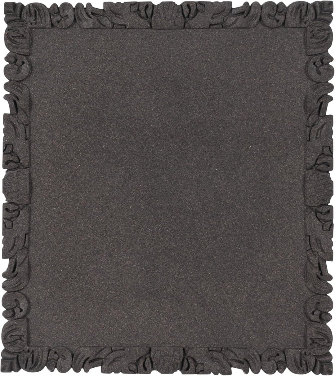 Bi-Office Korktafel Rococork, rahmenlos, hochwertige Korkoberfläche, schwarz, 40 x 45 cm, Schwarz