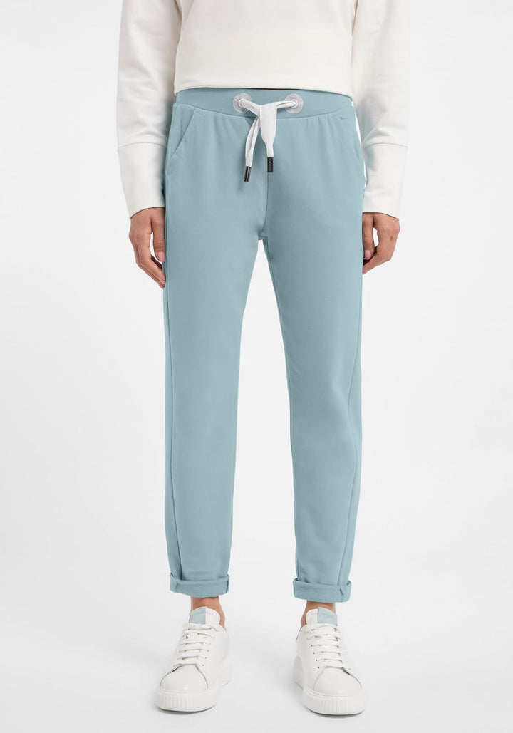 Elbsand Brinja Damen 7/8 Hose, Sweathose, gerade Schnittform S Blue Shadow, S Blue Shadow