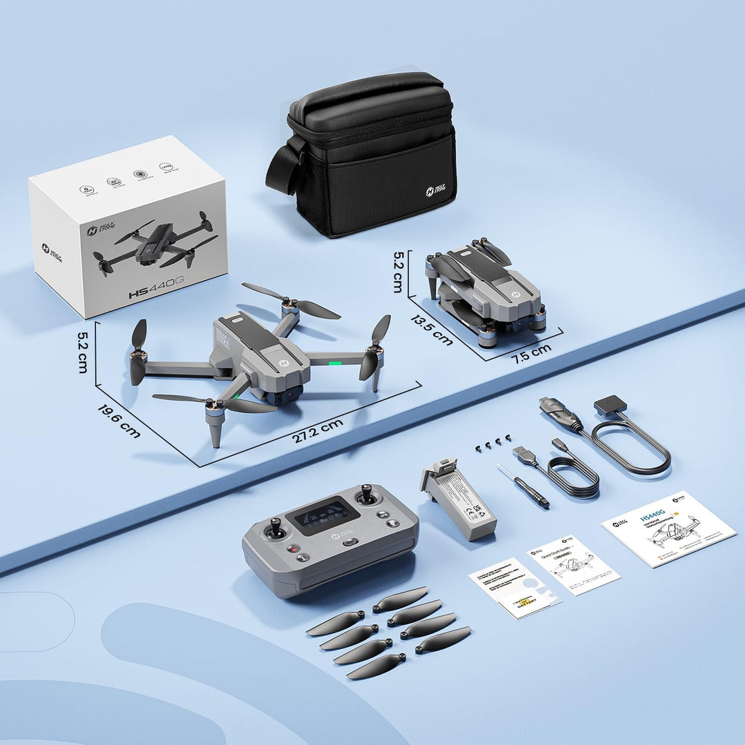 Holy Stone HS440G Drohne mit 4K Kamera für Erwachsene, 23 Min. Lange Flugzeit, Bürstenloser Motor, G