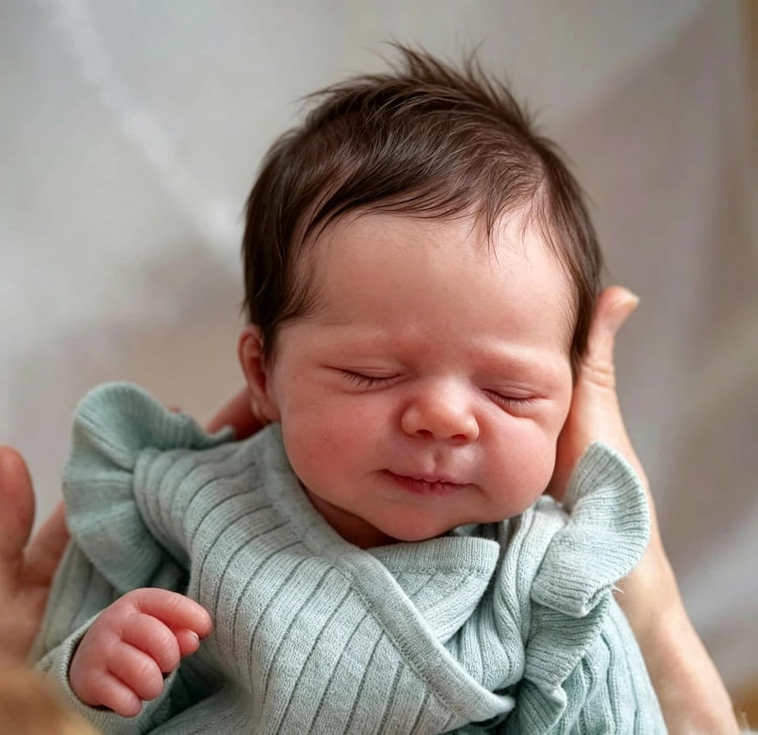 Zero pam Reborn Puppen Lebensecht-45CM Reborn Baby Mädchen, Lebensechte Babypuppen, Echte Babypuppe