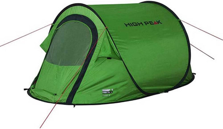 High Peak Wurfzelt Vision 2, Pop Up Zelt für 2 Personen, Festivalzelt freistehend, super leichtes Sc